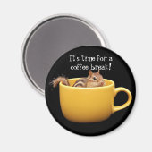 Coffee Break Chipmunk Magnet (Recto/Verso)