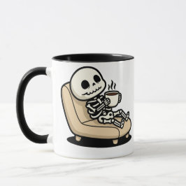 Coffee Break – Grim Reaper Dark Humor Coffee Mok