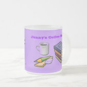 Coffee Break & Livres Frosted Coffee Mug (Devant droit)