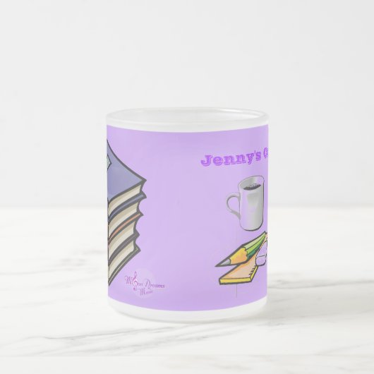 Coffee Break & Livres Frosted Coffee Mug (Centre)