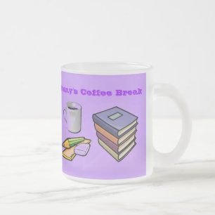 Coffee Break & Livres Frosted Coffee Mug