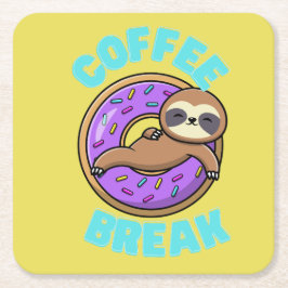 Coffee Break Sloth Onderzetter