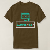 Coffee Break Software Developer Computer Coding Co T-shirt (Design voorkant)