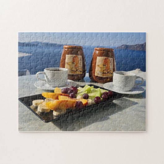 Coffee, breakfast, and a view Puzzle (Horizontal)