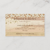 Coffee Brown Home Bakery Cake Visitekaartje (Achterkant)