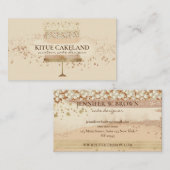 Coffee Brown Home Bakery Cake Visitekaartje (Voorkant / Achterkant)