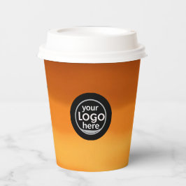 Coffee Brown Paper Cup - Classic Custom Logo Papieren Bekers
