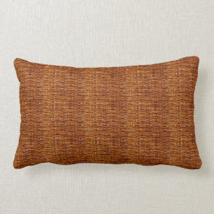 Coffee Brown Texture Print Lumbar Pillow Kussen