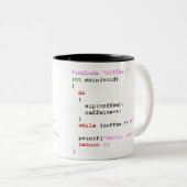 Coffee.c Programmering Tweekleurige Koffiemok (Voorkant rechts)