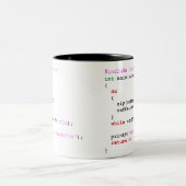 Coffee.c Programmering Tweekleurige Koffiemok (Center)