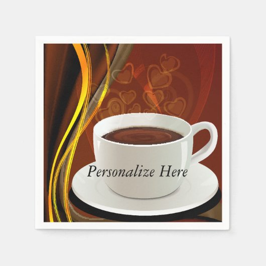 Coffee Cafe Art Servetten (Voorkant)