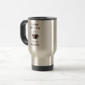 Coffee Caffeine Travel Mug Reisbeker (Voorkant links)