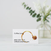 Coffee Calling Card Contactkaartje (Staand voorkant)