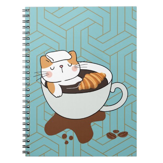 Coffee Cat Spa Notitieboek (Voorkant)