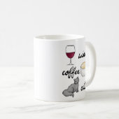 Coffee Cats Amoureux des chats Mug (Devant droit)