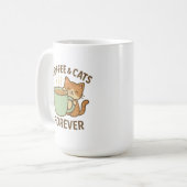 Coffee & Cats Forever Cute Cat Mug ☕🐾 (Devant gauche)