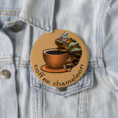 Coffee Chameleon Ronde Button 4,0 Cm (In situ)