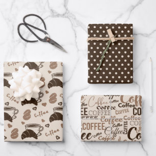 Coffee Charm Trio 3 Inpakpapier Vel