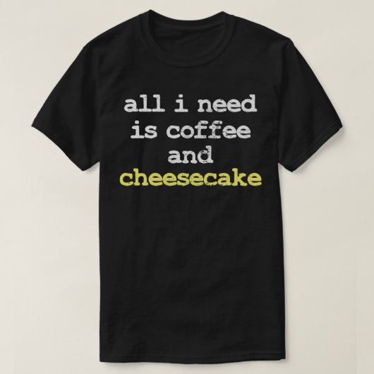 Coffee Cheesecake T-shirt (Design voorkant)