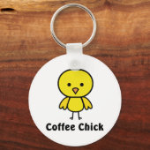 Coffee Chick Sleutelhanger (Voorkant)