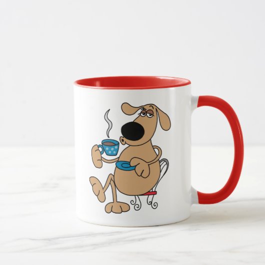 Coffee Chien 11 oz Combo Mug (Droite)
