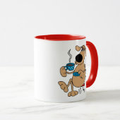 Coffee Chien 11 oz Combo Mug (Devant droit)
