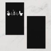 Coffee Cigarette Toilet Humor Visitekaartje (Voorkant / Achterkant)