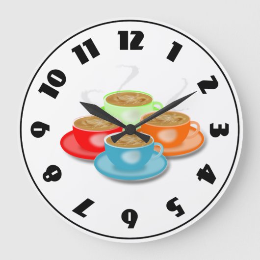 Coffee Clock Grote Klok (Voorkant)