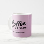 Coffee Club Mug - violet sombre (Devant gauche)