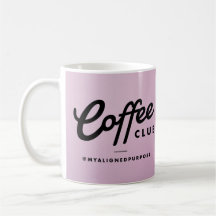 Coffee Club Mug - violet sombre