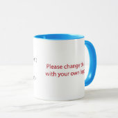 Coffee code mok voor softwareontwikkelaars met log (Voorkant rechts)