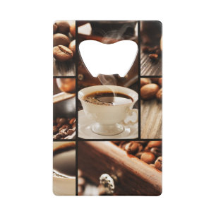Coffee Collage Kredietkaart Flessenopener