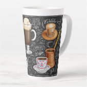 Coffee Collage Latte Mok (Rechterhoek)