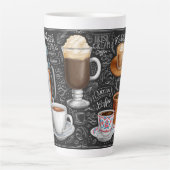 Coffee Collage Latte Mok (Voorkant)