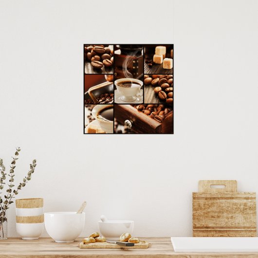 Coffee Collage Poster (Keuken)