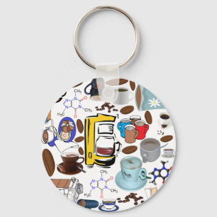 Coffee Collage Sleutelhanger