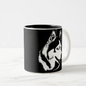 Coffee Cool Siberian Husky Cup Cool Mok (Voorkant rechts)