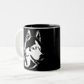 Coffee Cool Siberian Husky Cup Cool Mok (Voorkant links)