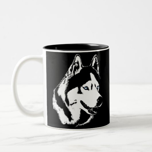Coffee Cool Siberian Husky Cup Cool Mok (Links)