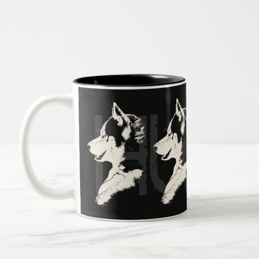 Coffee Cool Siberian Husky Cup Cool Mok (Links)