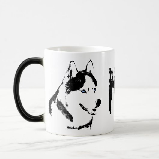 Coffee Cool Siberian Husky Cup Cool Mok (Links)