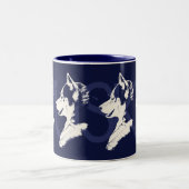 Coffee Cool Siberian Husky Cup Cool Mok (Center)