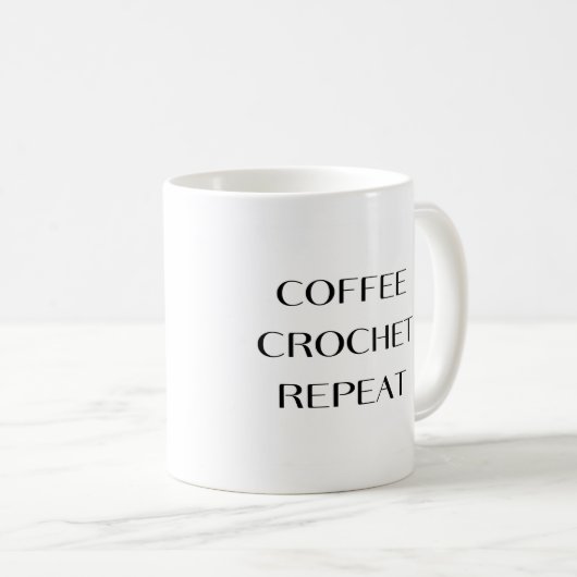 Coffee Crochet Repeat Mug (Devant droit)