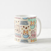 Coffee Cuddles Cute Classic Mug, 11 oz Coffee Mug (Devant droit)