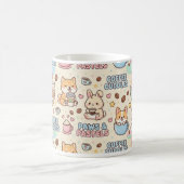 Coffee Cuddles Cute Classic Mug, 11 oz Coffee Mug (Centre)
