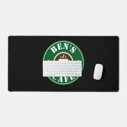 Coffee cup and beans logo custom counter (Clavier et souris)