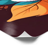 Coffee Cup avec affiche Feuille colorée (Coin)