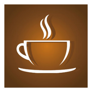 Coffee cup brown foto afdruk