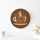 Coffee cup brown grote klok (Huis)