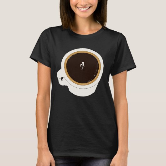 Coffee Cup Diver T-shirt (Voorkant)